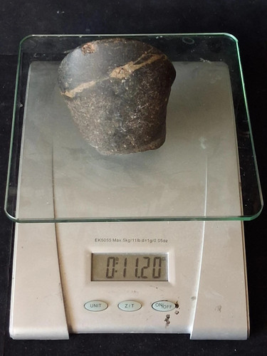 Native american grooved stone - native,